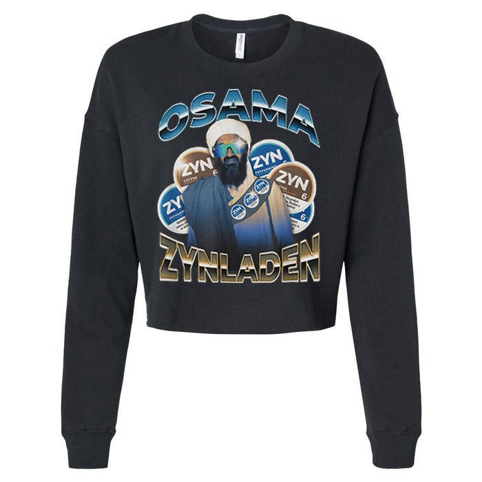 Osama Zynladen Funny Darty College Designs Cropped Pullover Crew