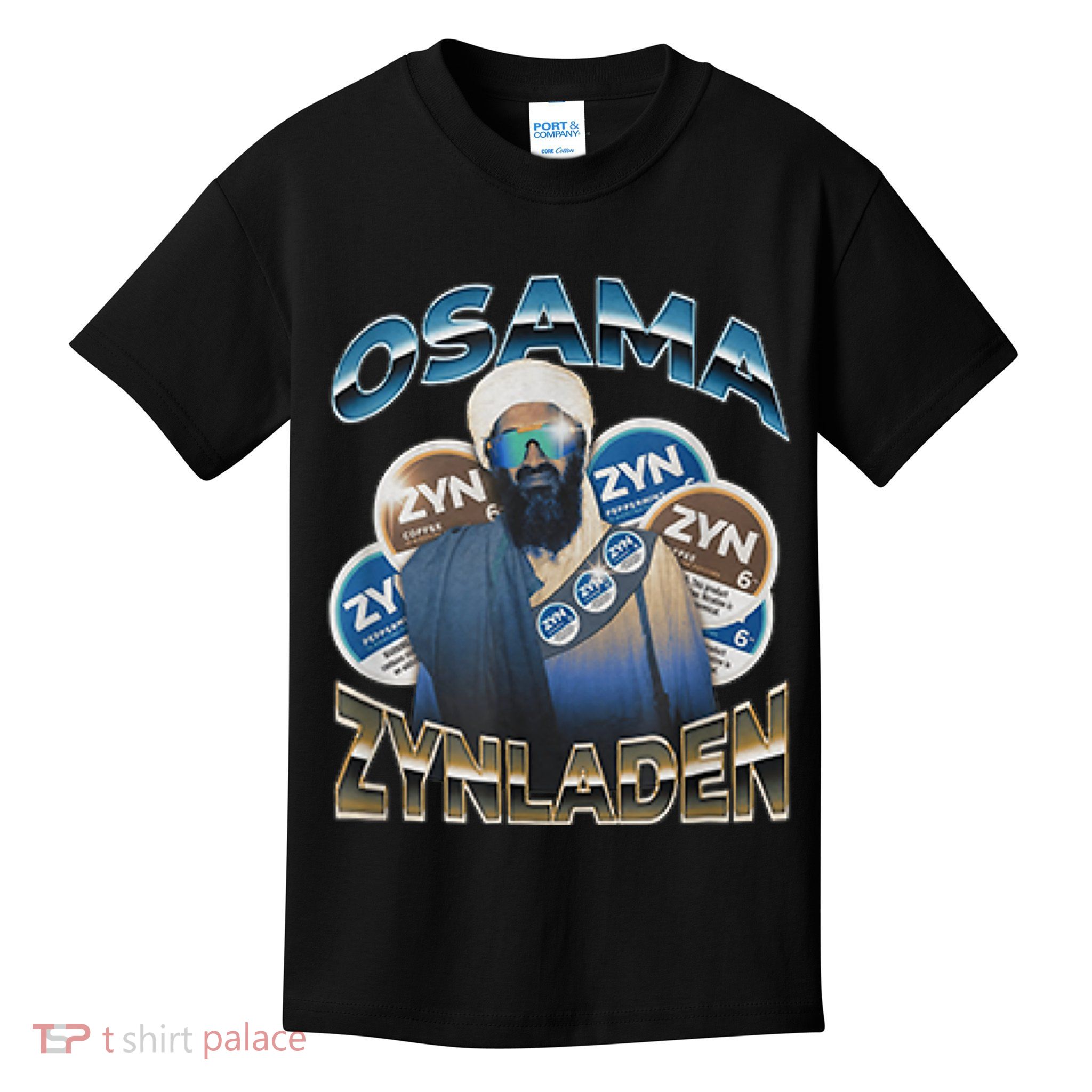 Osama Zynladen Funny Darty College Designs Kids T-Shirt