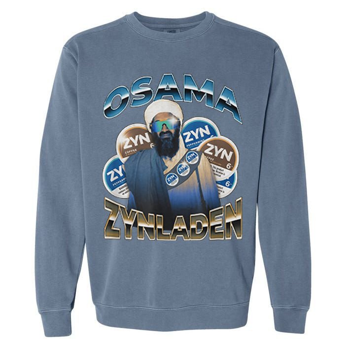 Osama Zynladen Funny Darty College Designs Garment-Dyed Sweatshirt