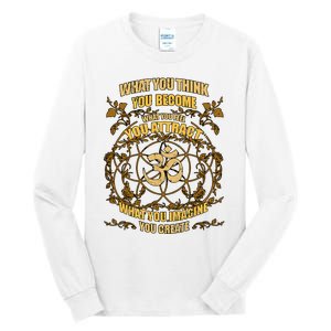 Om Zen Yoga What You Think You Become Spiritual Tall Long Sleeve T-Shirt