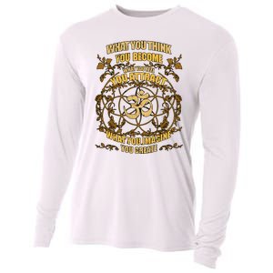 Om Zen Yoga What You Think You Become Spiritual Cooling Performance Long Sleeve Crew