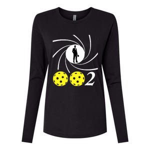 Pickleball 002 002 Spy Parody Womens Cotton Relaxed Long Sleeve T-Shirt