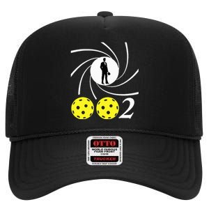 Pickleball 002 002 Spy Parody High Crown Mesh Back Trucker Hat