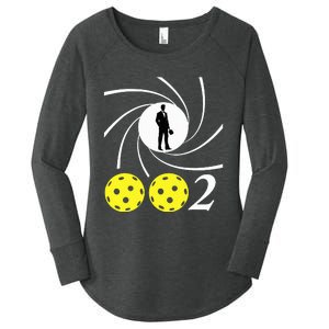 Pickleball 002 002 Spy Parody Women's Perfect Tri Tunic Long Sleeve Shirt