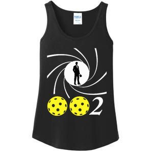 Pickleball 002 002 Spy Parody Ladies Essential Tank