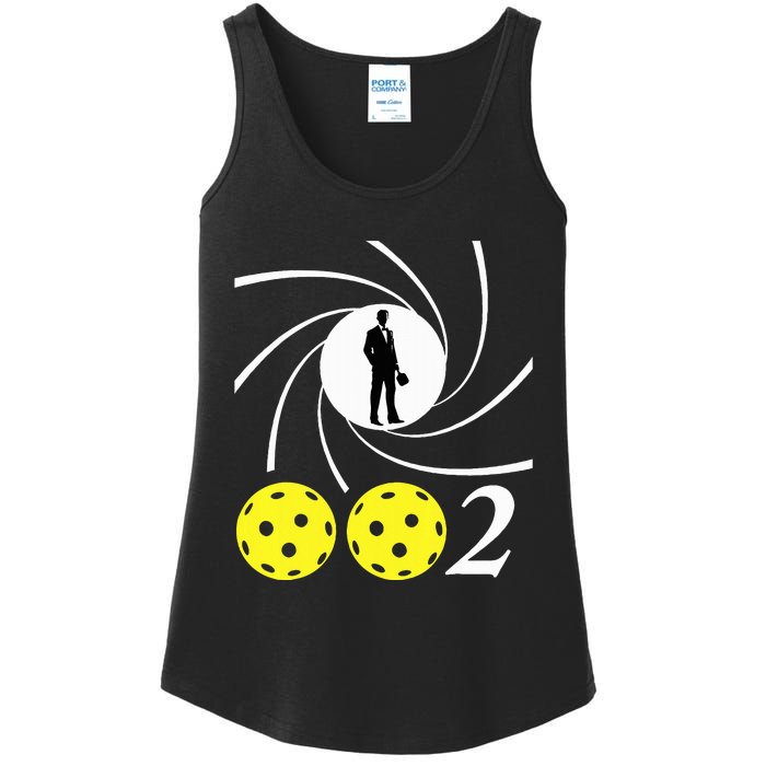 Pickleball 002 002 Spy Parody Ladies Essential Tank