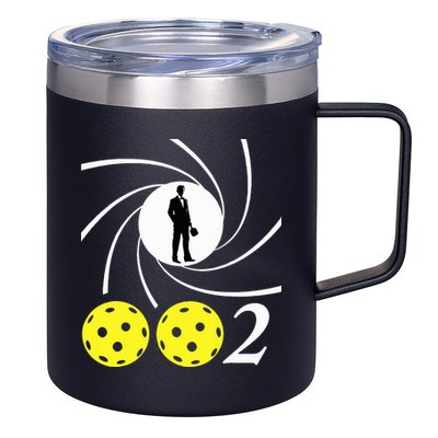 Pickleball 002 002 Spy Parody 12oz Stainless Steel Coffee Mug