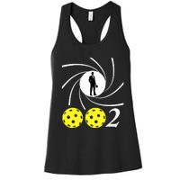 Pickleball 002 002 Spy Parody Women's Racerback Tank