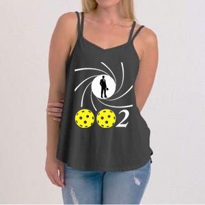 Pickleball 002 002 Spy Parody Women's Strappy Tank