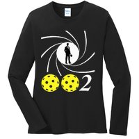 Pickleball 002 002 Spy Parody Ladies Long Sleeve Shirt