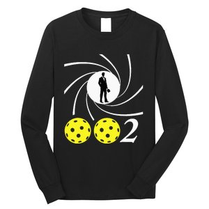 Pickleball 002 002 Spy Parody Funny Pickleball Long Sleeve Shirt