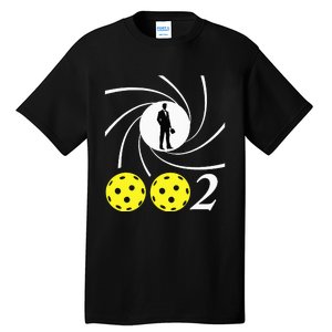 Pickleball 002 002 Spy Parody Funny Pickleball Tall T-Shirt