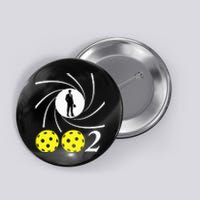 Pickleball 002 002 Spy Parody Funny Pickleball Button