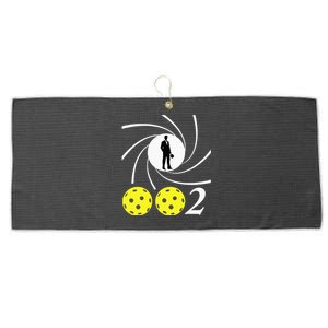 Pickleball 002 002 Spy Parody Funny Pickleball Large Microfiber Waffle Golf Towel