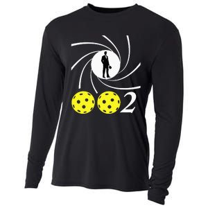 Pickleball 002 002 Spy Parody Funny Pickleball Cooling Performance Long Sleeve Crew