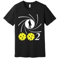 Pickleball 002 002 Spy Parody Funny Pickleball Premium T-Shirt