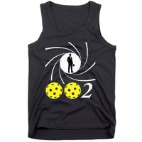 Pickleball 002 002 Spy Parody Funny Pickleball Tank Top