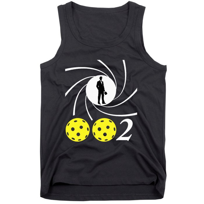 Pickleball 002 002 Spy Parody Funny Pickleball Tank Top