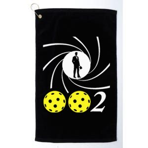 Pickleball 002 002 Spy Parody Funny Pickleball Platinum Collection Golf Towel