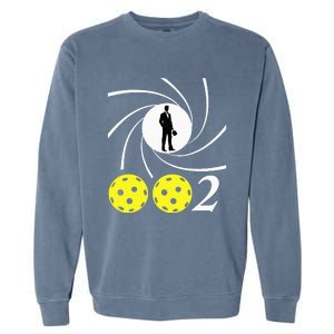 Pickleball 002 002 Spy Parody Funny Pickleball Garment-Dyed Sweatshirt