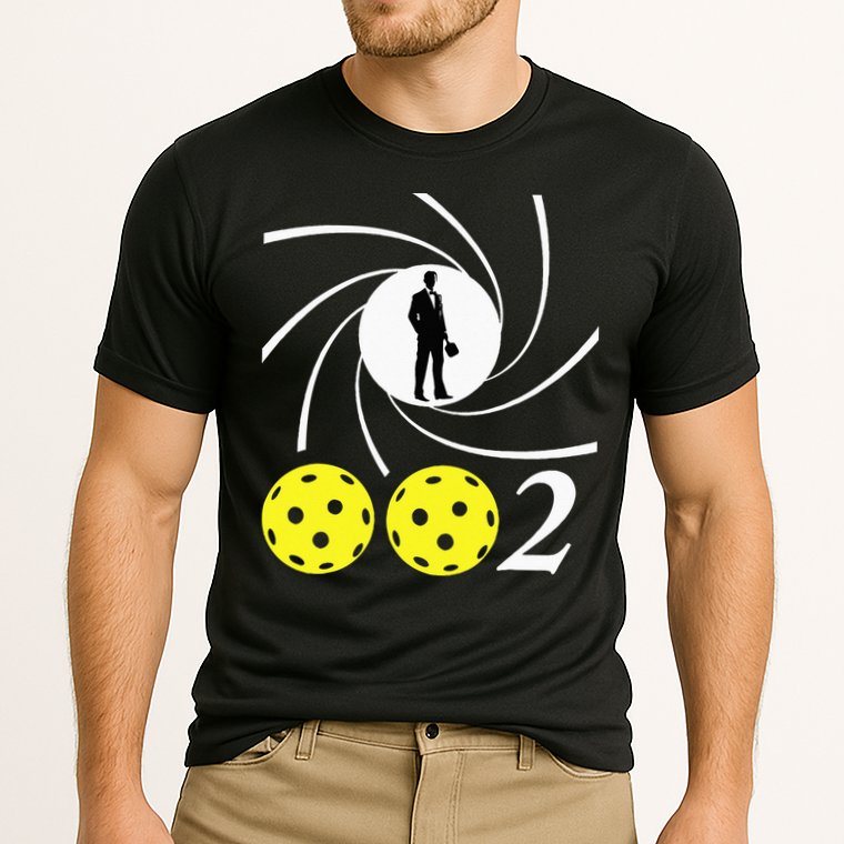 Pickleball 002 002 Spy Parody Funny Pickleball Cooling Performance Crew T-Shirt