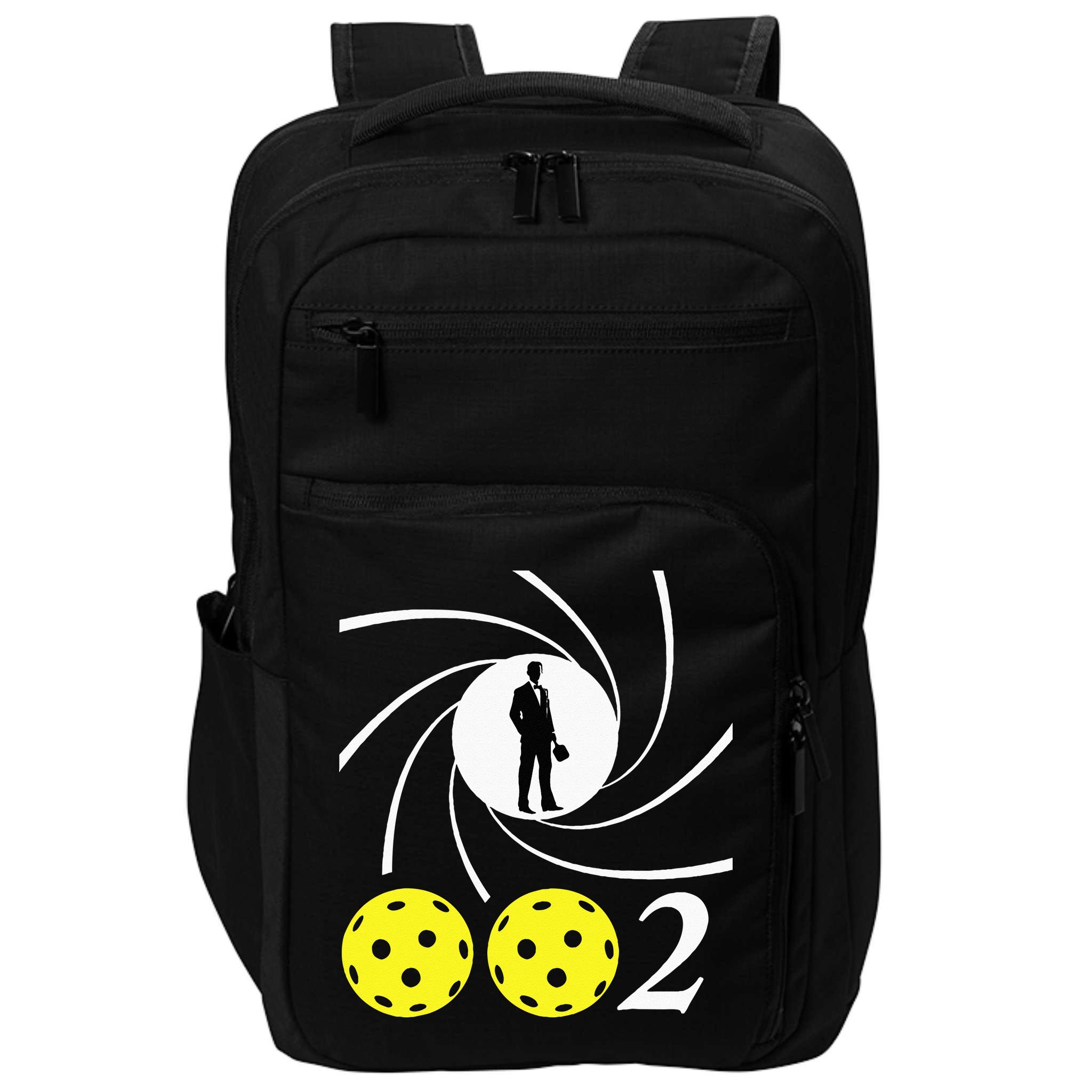Pickleball 002 002 Spy Parody Funny Pickleball Impact Tech Backpack