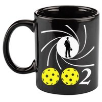 Pickleball 002 002 Spy Parody Funny Pickleball 11oz C Handle Ceramic Mug