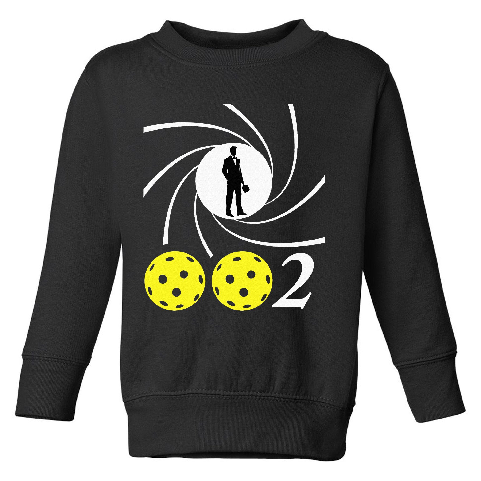 Pickleball 002 002 Spy Parody Funny Pickleball Toddler Sweatshirt