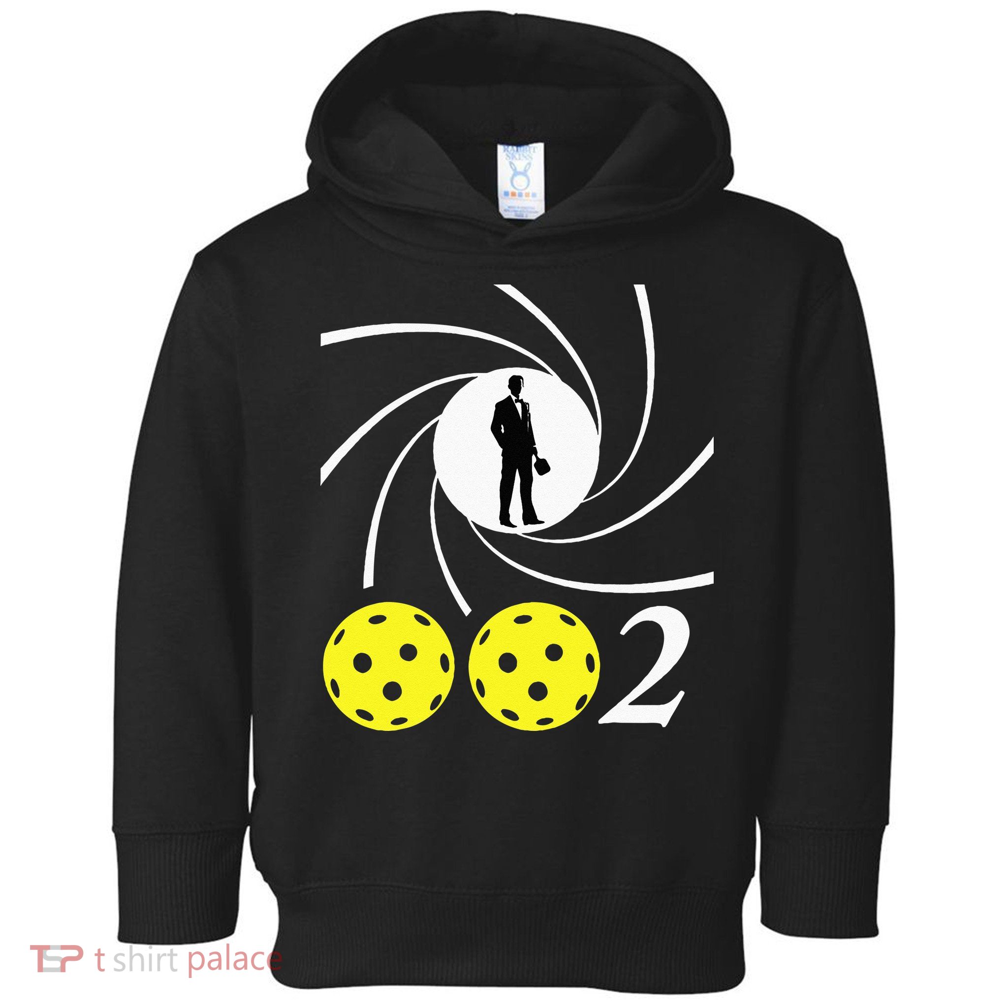 Pickleball 002 002 Spy Parody Funny Pickleball Toddler Hoodie