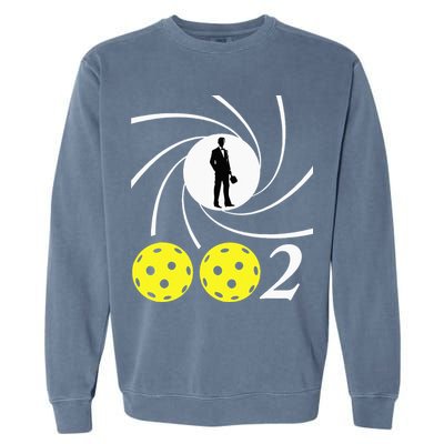 Pickleball 002 002 Spy Parody Funny Pickleball Garment-Dyed Sweatshirt