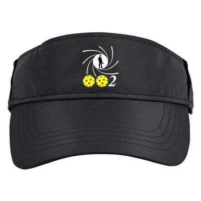 Pickleball 002 0 0 2 Spy Parody Funny Pickleball Adult Drive Performance Visor