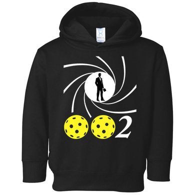Pickleball 002 0 0 2 Spy Parody Funny Pickleball Toddler Hoodie