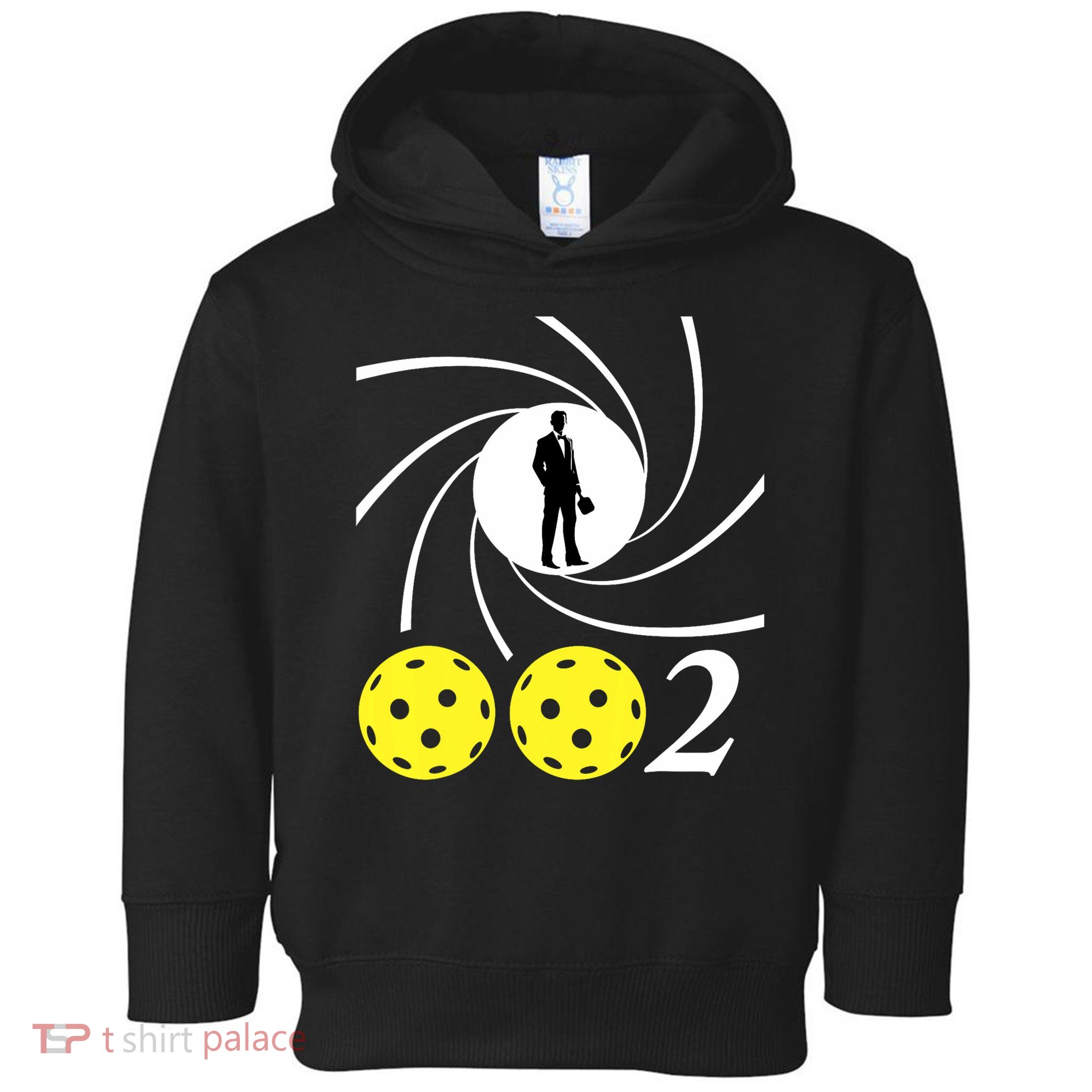 Pickleball 002 0 0 2 Spy Parody Funny Pickleball Toddler Hoodie