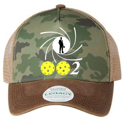 Pickleball 002 002 Spy Parody Funny Pickleball Legacy Tie Dye Trucker Hat