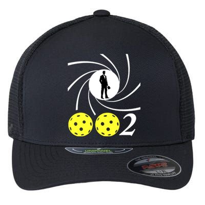 Pickleball 002 002 Spy Parody Funny Pickleball Flexfit Unipanel Trucker Cap