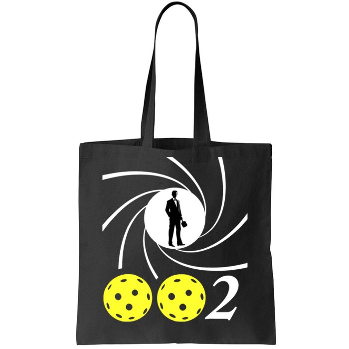 Pickleball 002 002 Spy Parody Funny Pickleball Tote Bag