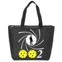 Pickleball 002 002 Spy Parody Funny Pickleball Zip Tote Bag