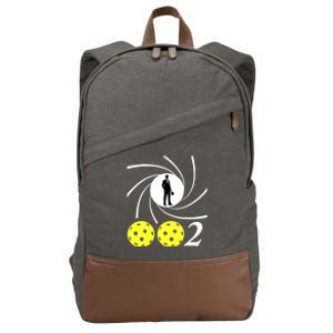 Pickleball 002 002 Spy Parody Funny Pickleball Cotton Canvas Backpack