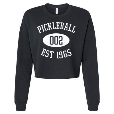 Pickleball 002 Est 1965 Cropped Pullover Crew