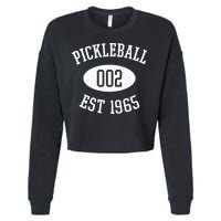 Pickleball 002 Est 1965 Cropped Pullover Crew