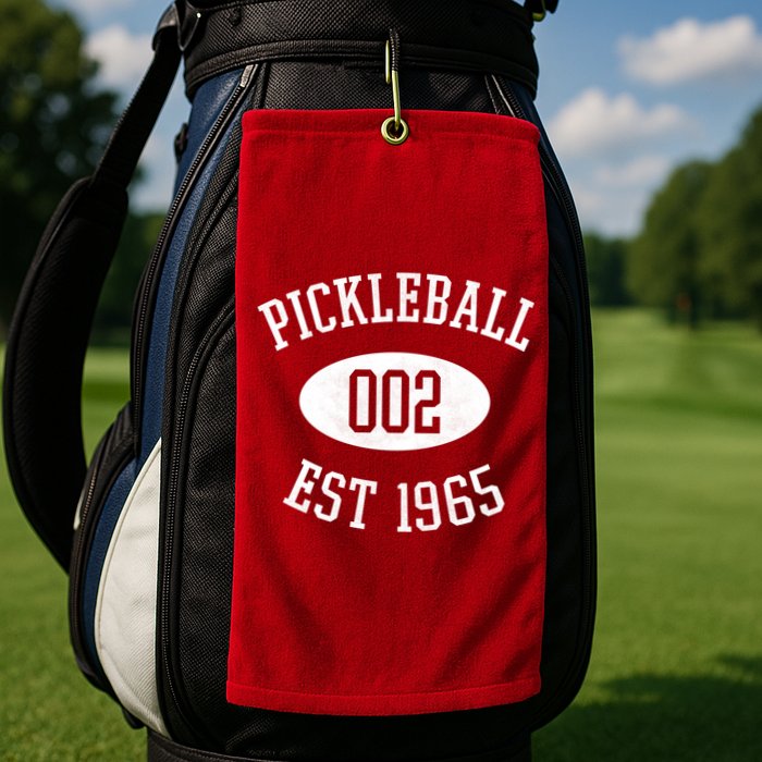 Pickleball 002 Est 1965 Golf Towel