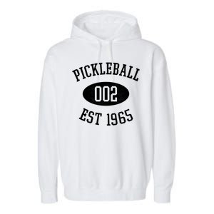 Pickleball 002 Est 1965 Garment-Dyed Fleece Hoodie