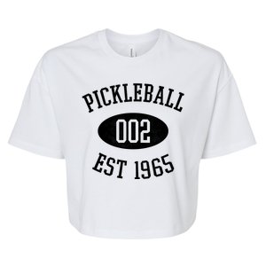 Pickleball 002 Est 1965 Bella+Canvas Jersey Crop Tee