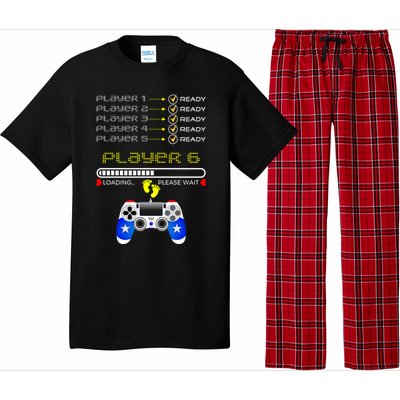 Players 1 2 3 4 5 Ready Player 6 Loading Funny Gaming Gift Pajama Set