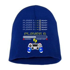 Players 1 2 3 4 5 Ready Player 6 Loading Funny Gaming Gift Short Acrylic Beanie