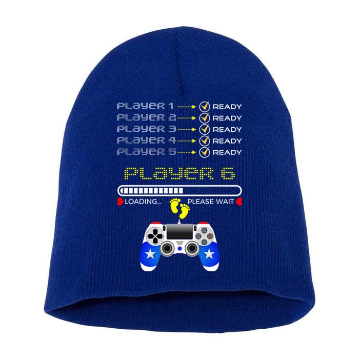 Players 1 2 3 4 5 Ready Player 6 Loading Funny Gaming Gift Short Acrylic Beanie