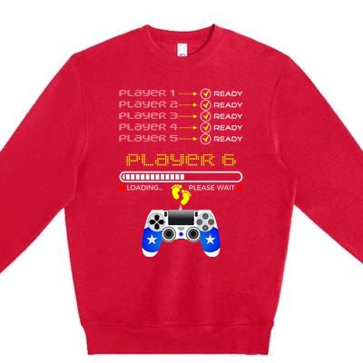 Players 1 2 3 4 5 Ready Player 6 Loading Funny Gaming Gift Premium Crewneck Sweatshirt