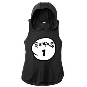 Pumpkin 1 2 3 4 5 Custom Personalize Halloween Ladies PosiCharge Tri-Blend Wicking Draft Hoodie Tank