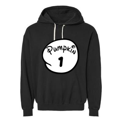 Pumpkin 1 2 3 4 5 Custom Personalize Halloween Garment-Dyed Fleece Hoodie