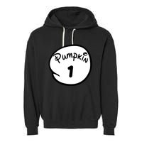 Pumpkin 1 2 3 4 5 Custom Personalize Halloween Garment-Dyed Fleece Hoodie